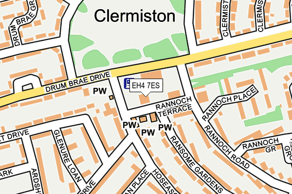 EH4 7ES map - OS OpenMap – Local (Ordnance Survey) EH4 7ES map - OS OpenMap – Local (Ordnance Survey)