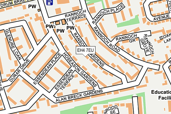EH4 7EU map - OS OpenMap – Local (Ordnance Survey) EH4 7EU map - OS OpenMap – Local (Ordnance Survey)