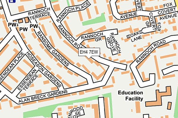 EH4 7EW map - OS OpenMap – Local (Ordnance Survey) EH4 7EW map - OS OpenMap – Local (Ordnance Survey)