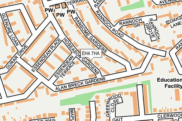 EH4 7HA map - OS OpenMap – Local (Ordnance Survey) EH4 7HA map - OS OpenMap – Local (Ordnance Survey)