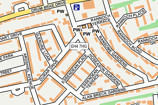 EH4 7HG map - OS OpenMap – Local (Ordnance Survey) EH4 7HG map - OS OpenMap – Local (Ordnance Survey)