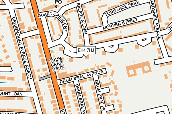 EH4 7HJ map - OS OpenMap – Local (Ordnance Survey) EH4 7HJ map - OS OpenMap – Local (Ordnance Survey)