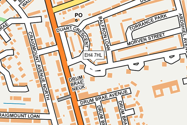 EH4 7HL map - OS OpenMap – Local (Ordnance Survey) EH4 7HL map - OS OpenMap – Local (Ordnance Survey)