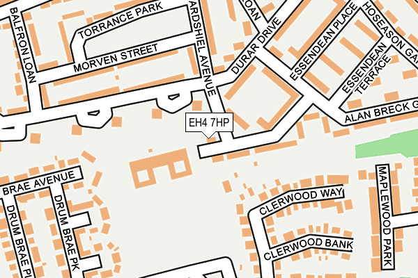 EH4 7HP map - OS OpenMap – Local (Ordnance Survey) EH4 7HP map - OS OpenMap – Local (Ordnance Survey)