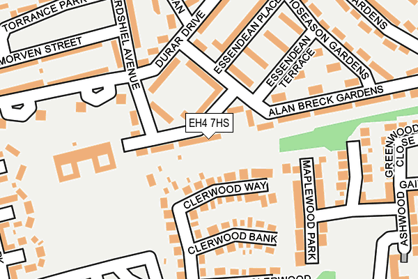 EH4 7HS map - OS OpenMap – Local (Ordnance Survey) EH4 7HS map - OS OpenMap – Local (Ordnance Survey)