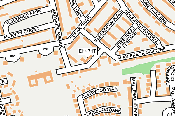EH4 7HT map - OS OpenMap – Local (Ordnance Survey) EH4 7HT map - OS OpenMap – Local (Ordnance Survey)
