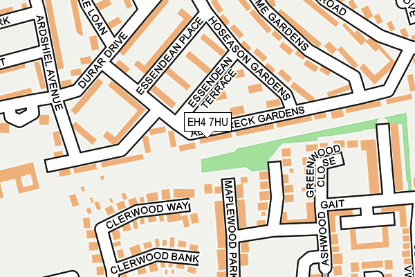 EH4 7HU map - OS OpenMap – Local (Ordnance Survey) EH4 7HU map - OS OpenMap – Local (Ordnance Survey)