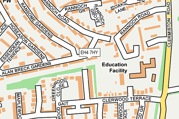 EH4 7HY map - OS OpenMap – Local (Ordnance Survey) EH4 7HY map - OS OpenMap – Local (Ordnance Survey)