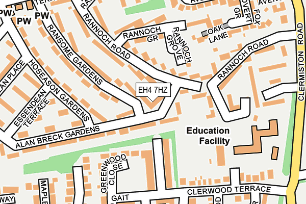 EH4 7HZ map - OS OpenMap – Local (Ordnance Survey) EH4 7HZ map - OS OpenMap – Local (Ordnance Survey)