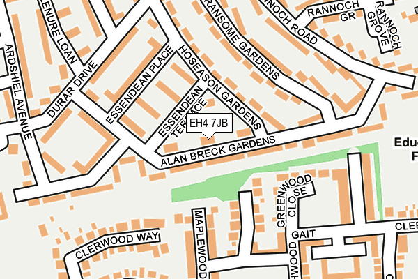 EH4 7JB map - OS OpenMap – Local (Ordnance Survey) EH4 7JB map - OS OpenMap – Local (Ordnance Survey)