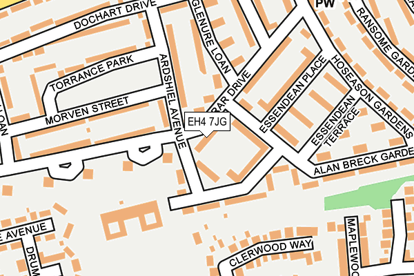 EH4 7JG map - OS OpenMap – Local (Ordnance Survey) EH4 7JG map - OS OpenMap – Local (Ordnance Survey)