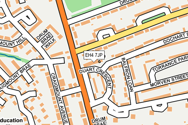 EH4 7JP map - OS OpenMap – Local (Ordnance Survey) EH4 7JP map - OS OpenMap – Local (Ordnance Survey)