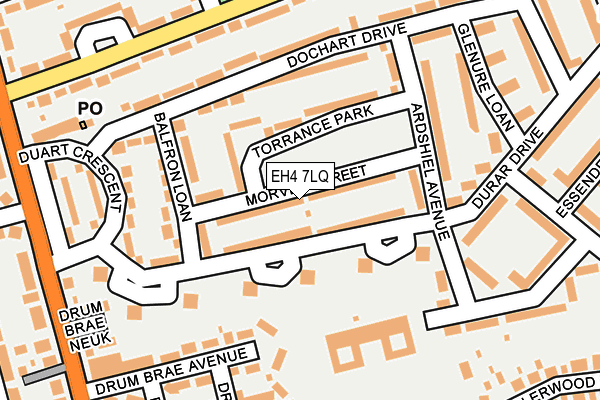 EH4 7LQ map - OS OpenMap – Local (Ordnance Survey) EH4 7LQ map - OS OpenMap – Local (Ordnance Survey)