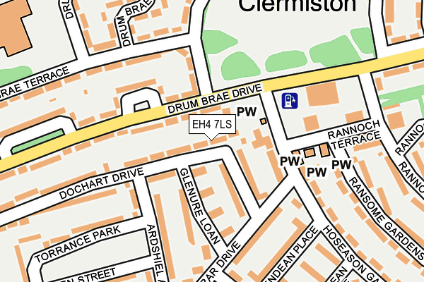 EH4 7LS map - OS OpenMap – Local (Ordnance Survey) EH4 7LS map - OS OpenMap – Local (Ordnance Survey)