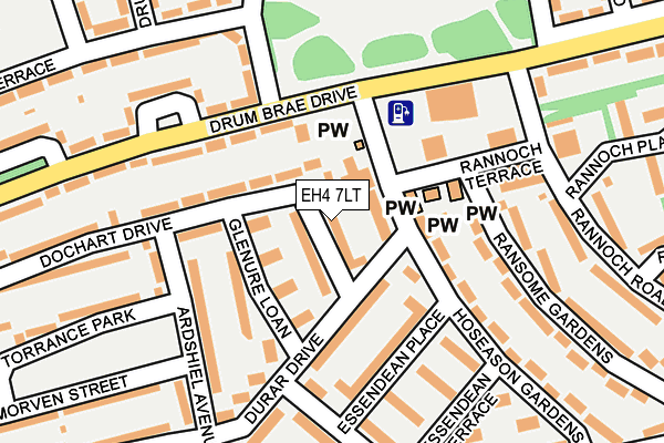 EH4 7LT map - OS OpenMap – Local (Ordnance Survey) EH4 7LT map - OS OpenMap – Local (Ordnance Survey)