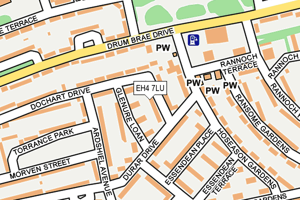 EH4 7LU map - OS OpenMap – Local (Ordnance Survey) EH4 7LU map - OS OpenMap – Local (Ordnance Survey)