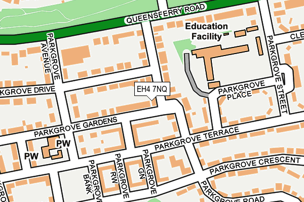 EH4 7NQ map - OS OpenMap – Local (Ordnance Survey) EH4 7NQ map - OS OpenMap – Local (Ordnance Survey)
