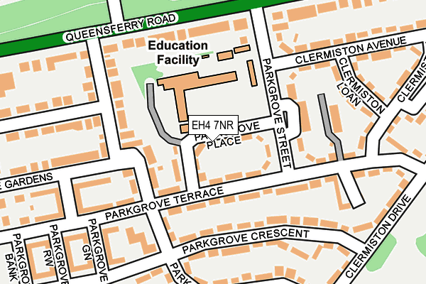 EH4 7NR map - OS OpenMap – Local (Ordnance Survey) EH4 7NR map - OS OpenMap – Local (Ordnance Survey)