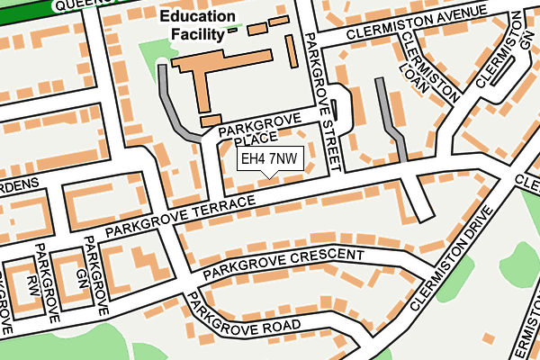 EH4 7NW map - OS OpenMap – Local (Ordnance Survey) EH4 7NW map - OS OpenMap – Local (Ordnance Survey)