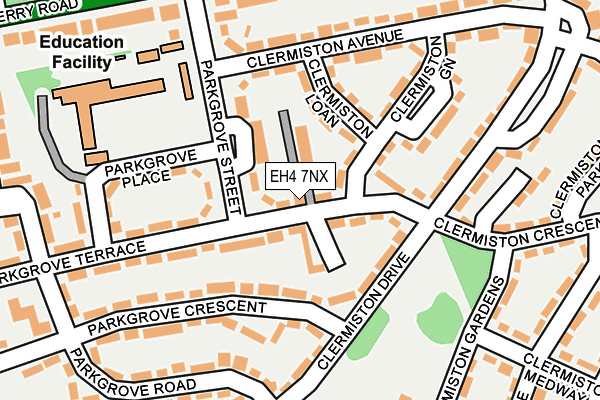 EH4 7NX map - OS OpenMap – Local (Ordnance Survey) EH4 7NX map - OS OpenMap – Local (Ordnance Survey)