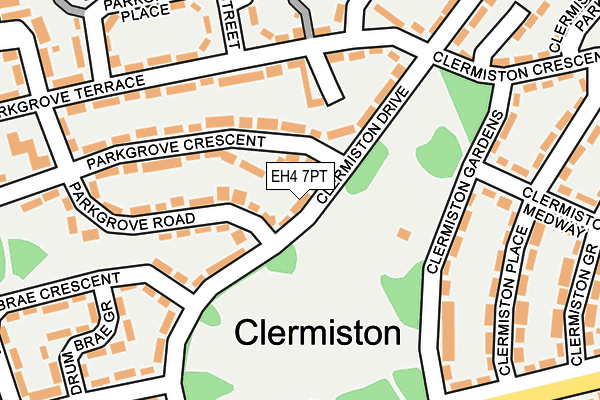 EH4 7PT map - OS OpenMap – Local (Ordnance Survey) EH4 7PT map - OS OpenMap – Local (Ordnance Survey)