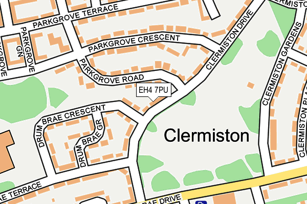 EH4 7PU map - OS OpenMap – Local (Ordnance Survey)