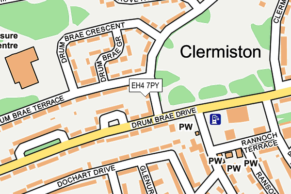 EH4 7PY map - OS OpenMap – Local (Ordnance Survey) EH4 7PY map - OS OpenMap – Local (Ordnance Survey)