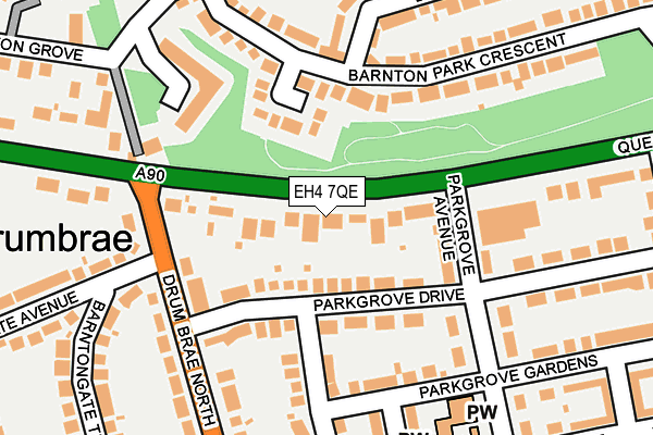 EH4 7QE map - OS OpenMap – Local (Ordnance Survey)