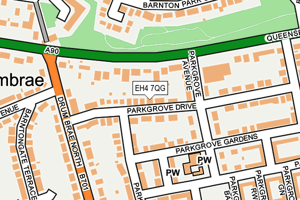 EH4 7QG map - OS OpenMap – Local (Ordnance Survey) EH4 7QG map - OS OpenMap – Local (Ordnance Survey)