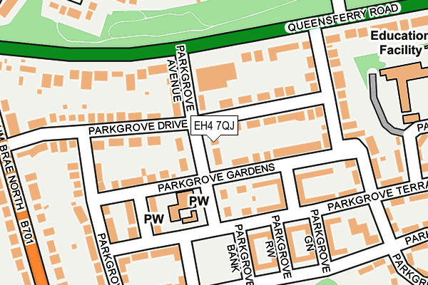 EH4 7QJ map - OS OpenMap – Local (Ordnance Survey) EH4 7QJ map - OS OpenMap – Local (Ordnance Survey)