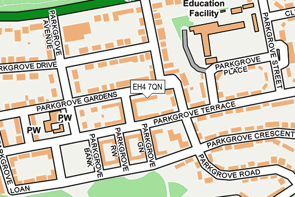 EH4 7QN map - OS OpenMap – Local (Ordnance Survey) EH4 7QN map - OS OpenMap – Local (Ordnance Survey)