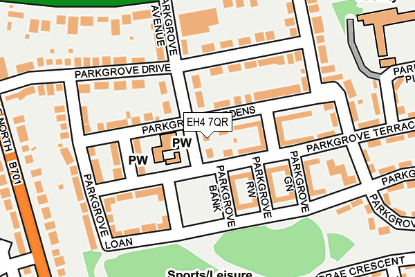 EH4 7QR map - OS OpenMap – Local (Ordnance Survey) EH4 7QR map - OS OpenMap – Local (Ordnance Survey)