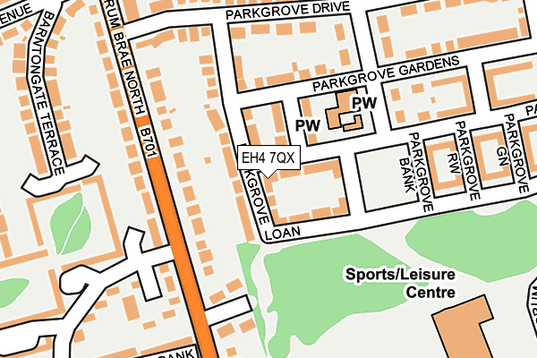 EH4 7QX map - OS OpenMap – Local (Ordnance Survey) EH4 7QX map - OS OpenMap – Local (Ordnance Survey)