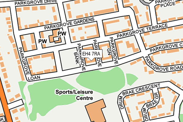EH4 7RA map - OS OpenMap – Local (Ordnance Survey) EH4 7RA map - OS OpenMap – Local (Ordnance Survey)