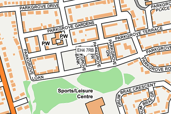 EH4 7RB map - OS OpenMap – Local (Ordnance Survey) EH4 7RB map - OS OpenMap – Local (Ordnance Survey)
