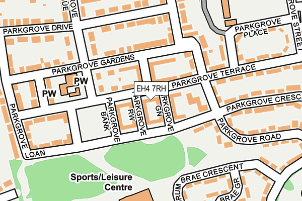 EH4 7RH map - OS OpenMap – Local (Ordnance Survey) EH4 7RH map - OS OpenMap – Local (Ordnance Survey)