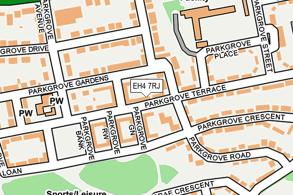 EH4 7RJ map - OS OpenMap – Local (Ordnance Survey) EH4 7RJ map - OS OpenMap – Local (Ordnance Survey)