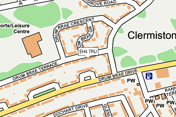 EH4 7RU map - OS OpenMap – Local (Ordnance Survey) EH4 7RU map - OS OpenMap – Local (Ordnance Survey)