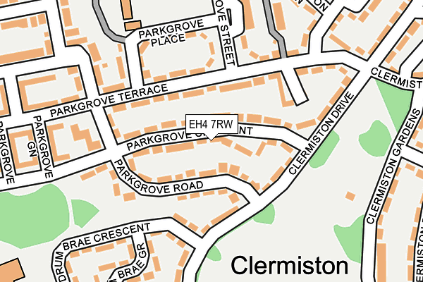 EH4 7RW map - OS OpenMap – Local (Ordnance Survey) EH4 7RW map - OS OpenMap – Local (Ordnance Survey)