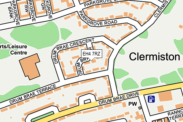 EH4 7RZ map - OS OpenMap – Local (Ordnance Survey) EH4 7RZ map - OS OpenMap – Local (Ordnance Survey)