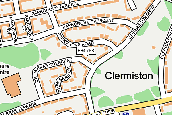 EH4 7SB map - OS OpenMap – Local (Ordnance Survey) EH4 7SB map - OS OpenMap – Local (Ordnance Survey)