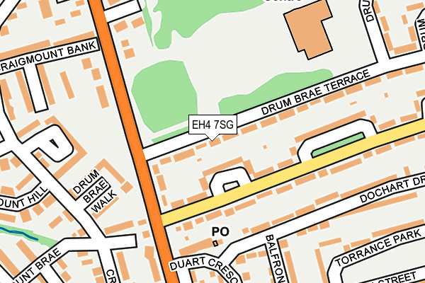 EH4 7SG map - OS OpenMap – Local (Ordnance Survey) EH4 7SG map - OS OpenMap – Local (Ordnance Survey)
