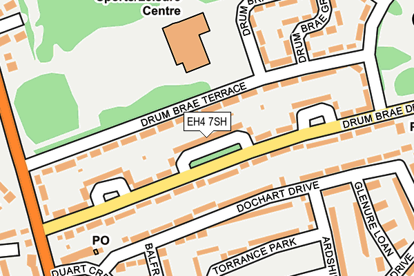 EH4 7SH map - OS OpenMap – Local (Ordnance Survey) EH4 7SH map - OS OpenMap – Local (Ordnance Survey)