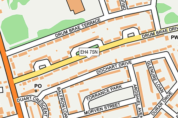 EH4 7SN map - OS OpenMap – Local (Ordnance Survey) EH4 7SN map - OS OpenMap – Local (Ordnance Survey)
