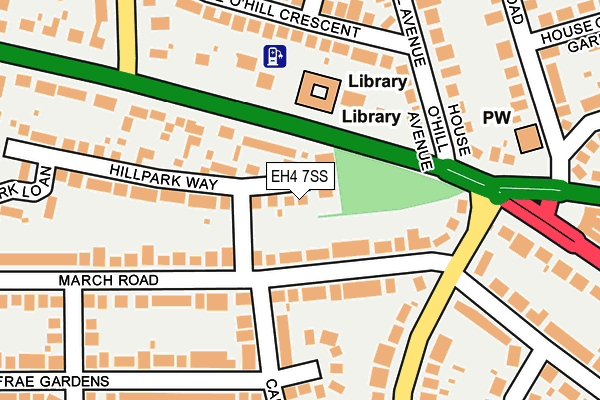 EH4 7SS map - OS OpenMap – Local (Ordnance Survey) EH4 7SS map - OS OpenMap – Local (Ordnance Survey)