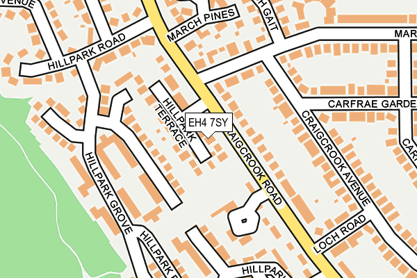 EH4 7SY map - OS OpenMap – Local (Ordnance Survey) EH4 7SY map - OS OpenMap – Local (Ordnance Survey)