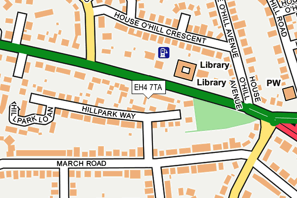 EH4 7TA map - OS OpenMap – Local (Ordnance Survey) EH4 7TA map - OS OpenMap – Local (Ordnance Survey)