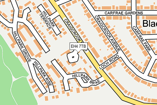 EH4 7TB map - OS OpenMap – Local (Ordnance Survey) EH4 7TB map - OS OpenMap – Local (Ordnance Survey)