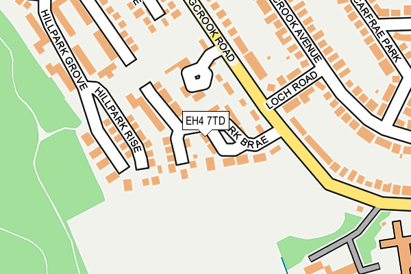 EH4 7TD map - OS OpenMap – Local (Ordnance Survey) EH4 7TD map - OS OpenMap – Local (Ordnance Survey)