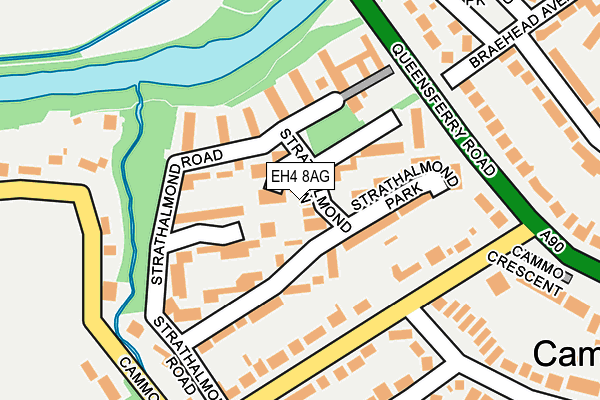 EH4 8AG map - OS OpenMap – Local (Ordnance Survey) EH4 8AG map - OS OpenMap – Local (Ordnance Survey)